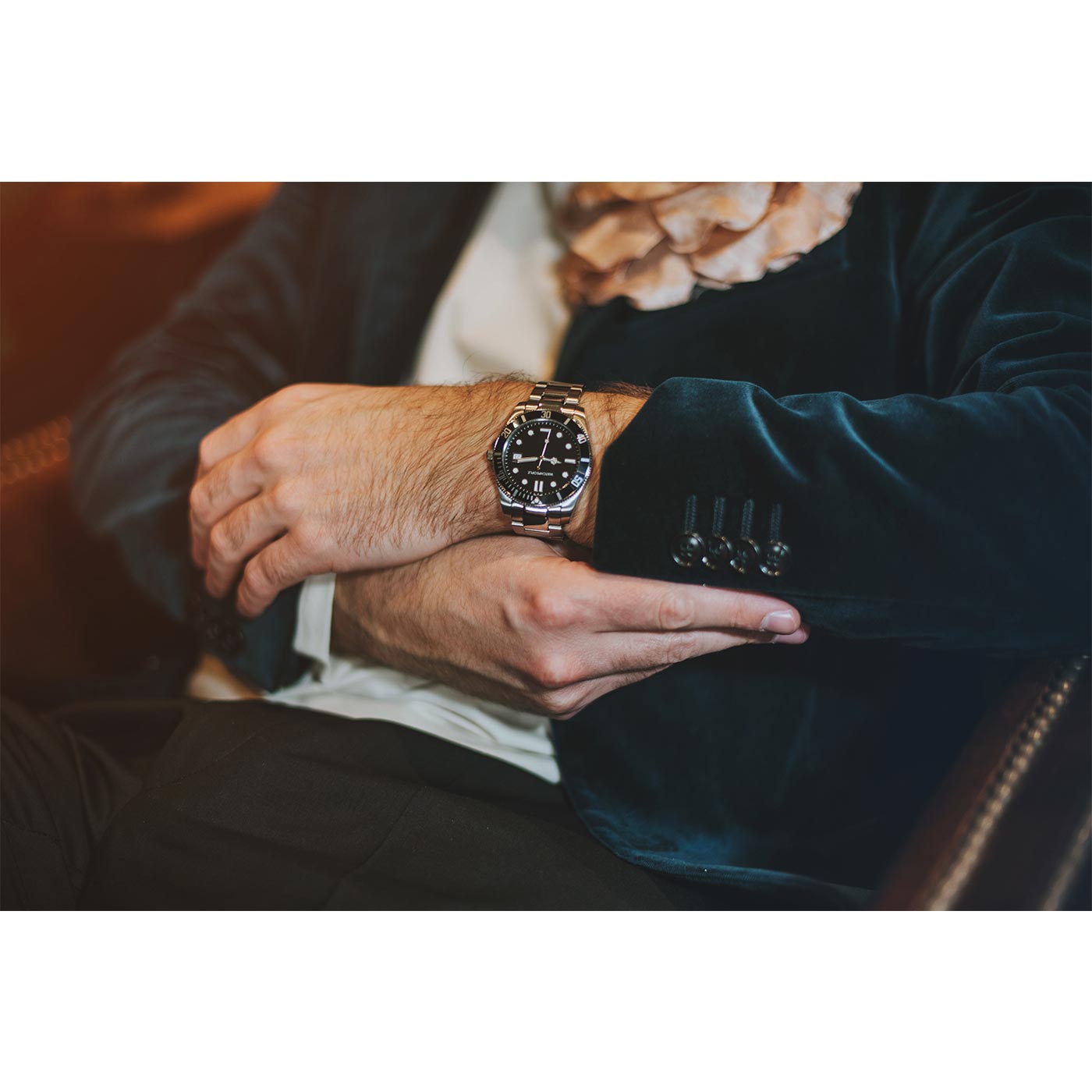 Armbanduhr FLAT IRON CLASSIC Edelstahl Ø 40mm – Bild 2